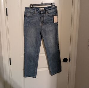 Free People Denim Straight Leg Jeans